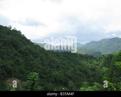 Jungle hills on the road up to Kandy from Colombo, Sri Lanka Stock Photo