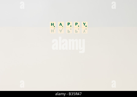Scrabble Tiles Spell Out Happy Birthday Motivational Quote Scrabble Blocks Letters Grey Background Life Quote Induce Alphabet Stock Photo Alamy