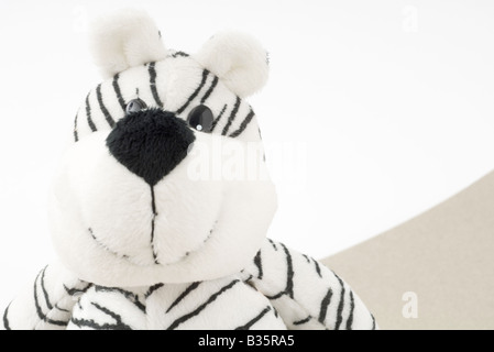 Plush toy tiger, portrait