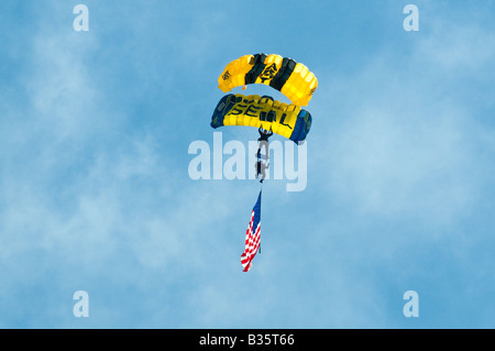 Skydivers & Parachutes Stock Photo - Alamy