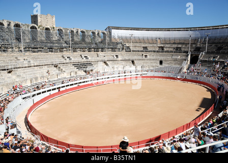 Roman Arena in Arles, southern France Stock Photo
