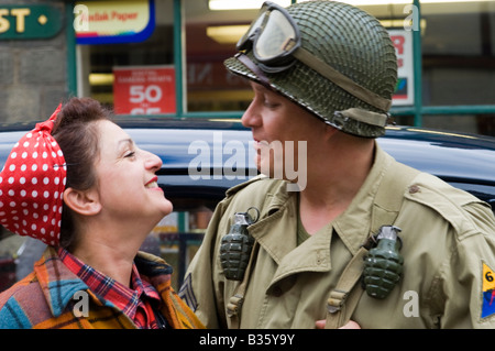 Pickering Living History 1940s World War II Wartime War Weekend, North Yorkshire, England, UK Stock Photo