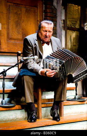 Bandoneon Player, Buenos Aires Argentina Stock Photo