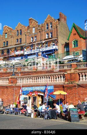 Quayside restaurant, Royal Harbour Marina, Ramsgate, Isle of Thanet, Kent, England, United Kingdom Stock Photo