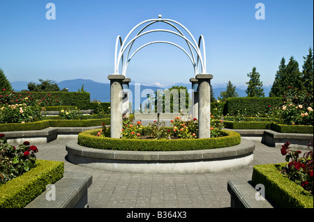 UBC Rose Garden Vancouver BC Canada Stock Photo