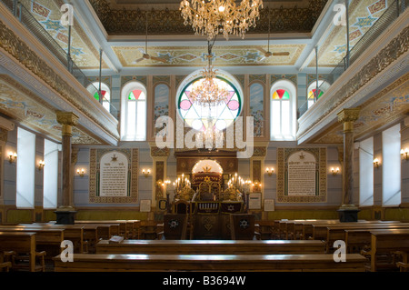 Interior of the Jewish synagogue 'Great Synagogue' in Tbilisi capital of Republic of Georgia Stock Photo