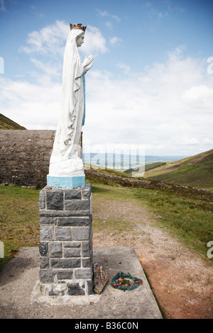 Statue of the Virgin Mary OUr Lady Of Knock in the Knockmealdown Mountains beside The Vee in South County Tipperary Ireland Stock Photo