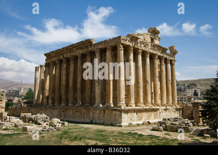 Temple of Bacchus at Baalbek Lebanon Stock Photo