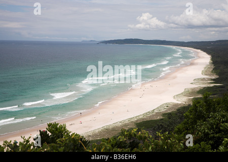 View of the Tallow beach in Byron Bay in Australia. Stock Photo