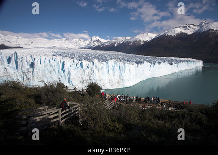 A view of the Perito Moreno Glacier, Los Glaciares National Park, Patagonia in Argentina. Stock Photo