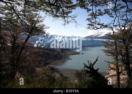 A view of the Perito Moreno Glacier, Los Glaciares National Park, Patagonia in Argentina. Stock Photo