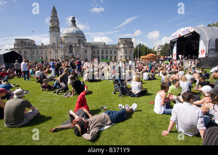 Big Weekend Festival Civic Centre Cardiff Stock Photo
