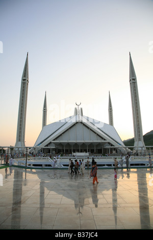 Shah Faisal Mosque, Islamabad, Pakistan Stock Photo