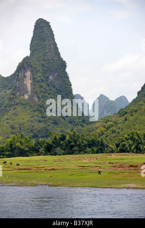 Longji River Cruise Li River Guilin Southern China Stock Photo - Alamy