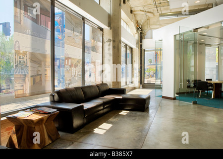 Interior of an urban office lobby Stock Photo