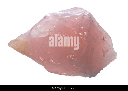 Rose quartz - tinted by traces of titanium Stock Photo