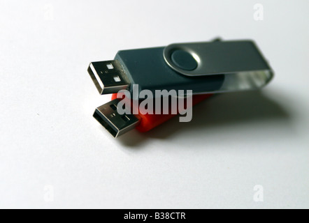 two usb computer memory ram sticks Stock Photo