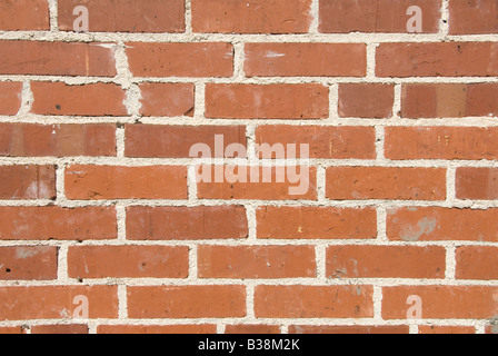 close up photograph of a 100 year old antique brick wall full frame Stock Photo