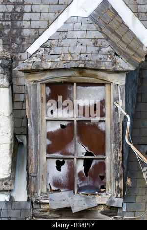Old dormer window, Loches, France. Stock Photo