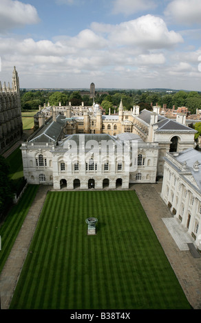 City of Cambridge, England. Aerial view of the James Gibbs designed Senate House and Old Schools building. Stock Photo