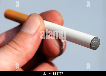 The Electronic Cigarette, a device that simulates the functions of a cigarette without the harmful chemicals Stock Photo