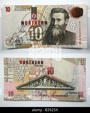 Northern Irish Sterling and United Kingdom Bank notes Stock Photo