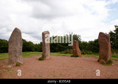 The Four stones on the summit of the Clent hills, Worcestershire ...