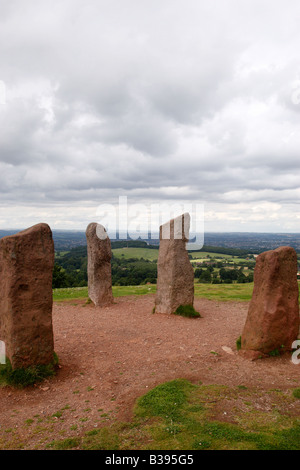 The Four stones on the summit of the Clent hills, Worcestershire ...