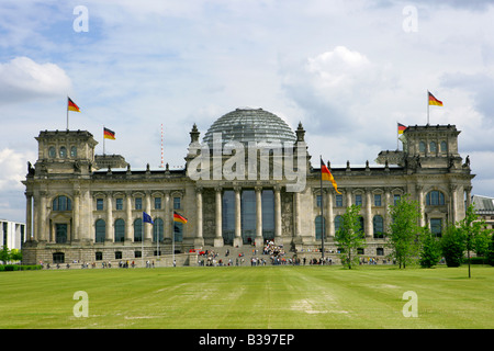 Deutschland, Berlin, Reichstagsgebaeude, Reichstag - German federal parliament in Berlin Stock Photo