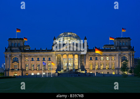 Deutschland, Berlin, Reichstagsgebaeude, Reichstag - German federal parliament in Berlin Stock Photo