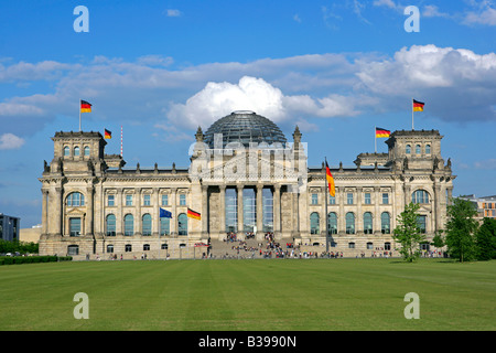 Deutschland, Berlin, Reichstagsgebaeude, Reichstag - German federal parliament in Berlin Stock Photo