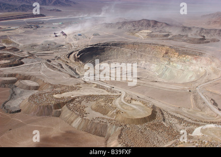 open pit mine northern Chile Atacama desert Stock Photo