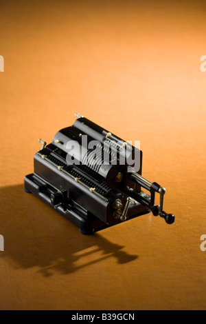 Antique calculator Stock Photo