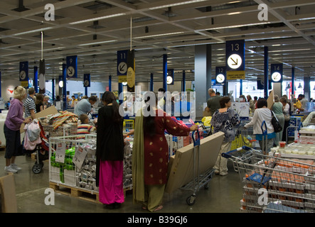 Ikea Checkout - Milton Keynes - Buckinghamshire Stock Photo