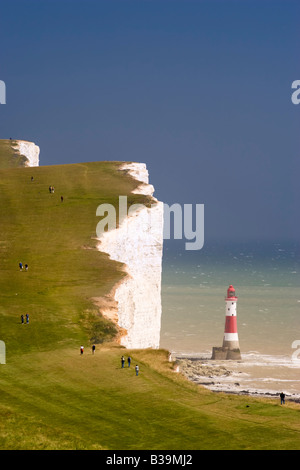 Beachy Head Lighthouse, Seven Sisters, Sussex, England, United Kingdom Stock Photo