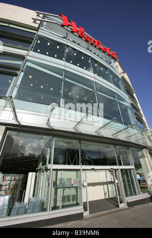 City of Derby, England. Debenhams London Road entrance to the Westfield Derby shopping and leisure centre. Stock Photo