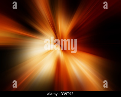 Abstract blast background using fiery colours Stock Photo