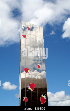 Water Tower sculpture, Festival, Cardiff Bay, Wales, UK Stock Photo