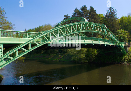 Chain Bridge or kemeys Bridge on the B4598 over the River Usk at Kemeys ...