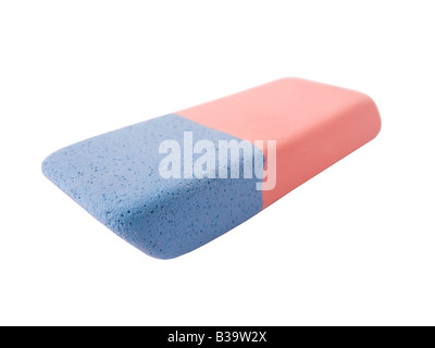 Eraser isolated on a white background Stock Photo