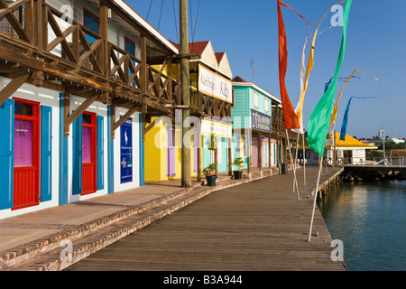 Caribbean, Antigua, Heritage Quay shopping district in St. John's Stock Photo