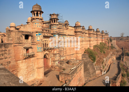 Fort, Man Mandir palace (1500), Gwalior, Madhya Pradesh, India Stock Photo