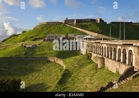 Caribbean, St Kitts and Nevis, St Kitts, Brimstone Hill Fortress - UNESCO World Heritage Site Stock Photo