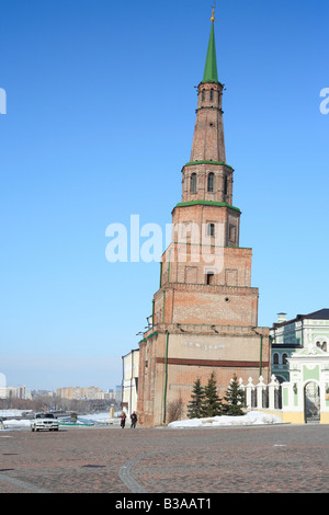 Soyembika Tower in Kazan Kremlin, UNESCO World Heritage Site, Tatarstan, Russia Stock Photo