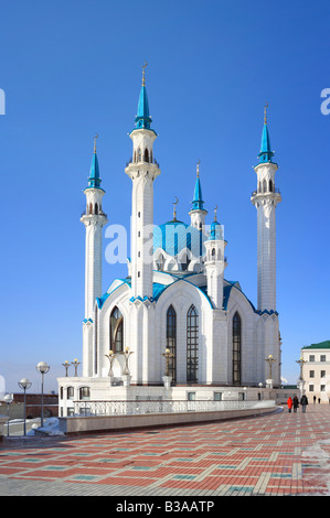 Modern Sharif mosque in Kazan Kremlin, Tatarstan, Russia Stock Photo