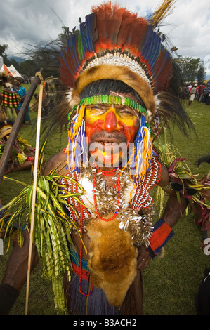 PNG Dancer Goroka Show Singsing Stock Photo