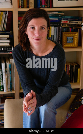 Canadian born novelist Rachel Cusk portrait at home Stock Photo