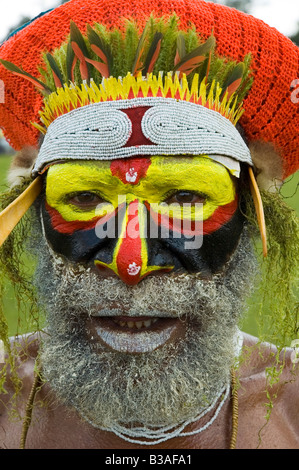 PNG Dancer Goroka Show Singsing Stock Photo