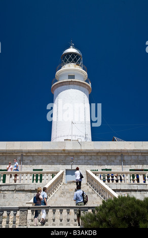 Lighthouse at Cap de Formentor, Mallorca, Spain. Stock Photo