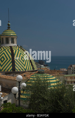 Colourful tiles of the church dome Stock Photo